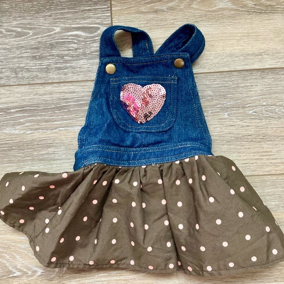 Dog Jean Dress - Picture 1 of 9
